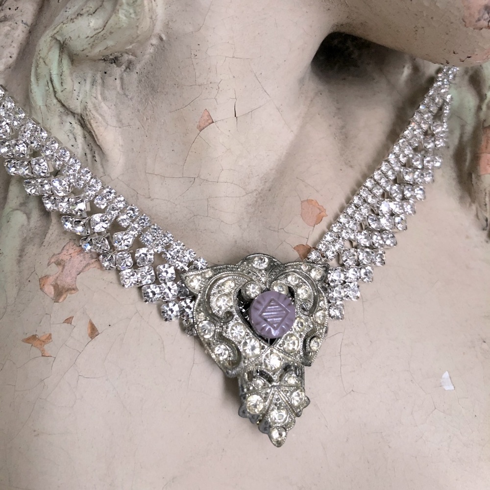 Rhinestone Assemblage Pendant